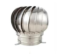 Ventilador de acero inoxidable 304, ventilación de aire para Attic y garaje, 110/150/200 mm, ajuste de tuberías, ventilador de ventilación Zero Energy (-160 mm)