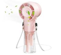Ventilador de aerosol portátil genérico - compacto USB con cuello Fan, Handheld Cooling Device, Personal Fans with Quiet Session, Mini Fans, Travel Cooling Device for Outdoor Activities Summer Heat