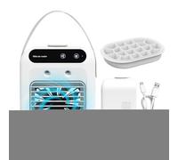 Ventilador de Aire Acondicionado | Climatizador Personal,Accesorio de Escritorio con Bandeja de Hielo para Dormitorio, Sala de Estar, Apartamento, Sótano y Camping