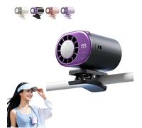 Ventilador de aire acondicionado con clip para coche con pantalla LED, rotación de 360°, 199 velocidades ajustables, semienfriamiento de 16 ℃, ventiladores de refrigeración personales portátiles