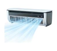 Ventilador de aire acondicionado de pared sin taladrar, enfriador de aire inalámbrico montado en la pared para el hogar con 3 velocidades, mini aire acondicionado con control remoto, ventilador de