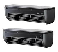 Ventilador de Aire Acondicionado inalámbrico portátil montado en la Pared, Montaje en Pared sin Taladro y Uso Dual de Escritorio, Enfriador de Punto inalámbrico Recargable USB-C de 6000 mAh, 3