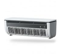 Ventilador de aire acondicionado, mini aire acondicionado y ventilador de, enfriador de niebla montado en la pared sin taladro, recargable 6000 mAh, blanco, mini acondicionador