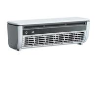Ventilador de aire acondicionado montado en la pared sin taladro refrigeración portátil carga inalámbrica 6000 mAh niebla hielo enfriamiento instantáneo 10 s para cocina dormitorio RV camping white