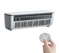 Ventilador de aire acondicionado montado en la pared, unidad de refrigeración sin conductos con control remoto, batería de 6000 mAh, funcionamiento silencioso para dormitorio, camping, coche