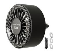 Ventilador de aire acondicionado para coche, enfriador portátil de circulación de aire con luz LED colorida y función de difusor de fragancia para camión, RV, camioneta, furgoneta, interior de coche