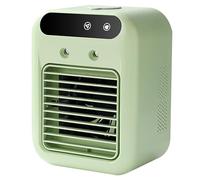 Ventilador de aire acondicionado personal portátil con humidificador de doble pulverización, batería de larga duración, funcionamiento silencioso, mini ventilador de CA para el hogar, oficina, c