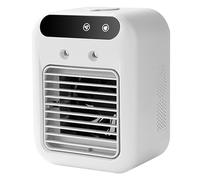 Ventilador de aire acondicionado personal portátil con humidificador de doble pulverización, batería de larga duración, funcionamiento silencioso, mini ventilador de CA para el hogar, oficina, c