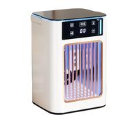 Ventilador de aire acondicionado portátil con luz de respiración para el hogar, recargable por USB, ventilador con tanques de agua de 900 ml, acondicionamiento portátil