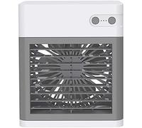 Ventilador de aire acondicionado portátil, enfriador de aire personal 3 en 1 USB Mini Ventilador de aire de aire Desktop tranquilo Evaporativo Enfriador de aire para dormitorio de oficina en el hogar
