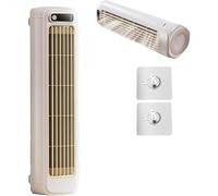 Ventilador de aire acondicionado portátil, mini torre de enfriamiento de 3 velocidades, sin instalación, carga USB, ideal para habitación, oficina, automóvil, camping - Enfriador de aire de escritorio