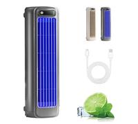 Ventilador de aire acondicionado portátil, silencioso, ventiladores de pie, enfriador de aire con 3 velocidades, ventiladores de refrigeración que soplan aire frío, ventilador de escritorio USB black