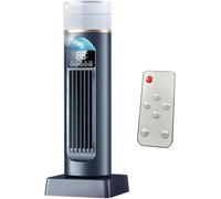 Ventilador de aire acondicionado, torre de refrigeración de aire para dormitorio, 6 velocidades, oscilante silencioso, enfriador sin aspas con control remoto, circulador de aire de pie de alta