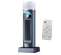 Ventilador de aire acondicionado, ventilador de torre de aire frío, enfriador oscilante silencioso sin aspas con control remoto y tanque de agua, humidificador de 6 velocidades para dormitorio