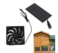 Ventilador de aire de escape solar, ventilador de aire de escape ajustable, ventilador de panel solar de 4V de la industria de la industria con energía de 0.8w, ideal para autocaravana, invernadero, e