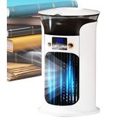 Ventilador de aire portátil, escritorio de viento Blowing dispositivo, mando a distancia con diseño compacto y función de luz para uso interior o exterior, 10,04 x 6,02 x 6,02 x 6,02 pulgadas