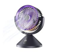 Ventilador de aire, ventilador eléctrico recargable, con función de ambientador y 100 niveles de velocidad para el verano, relajación, habitación de estudiante, lecciones, siestas