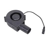 Ventilador de alta resistencia de 12 V, diseño de doble rodamiento de bolas para patio trasero, flujos de aire fiables en hornos y cocinas al aire libre, soplador resistente para metalurgia