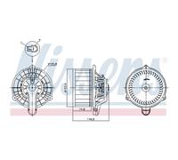 Ventilador de aspiración, aire habitáculo NISSENS 87815