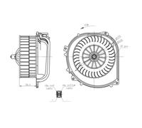 Ventilador de aspiración, aire habitáculo NRF 34282