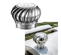 Ventilador de ático de turbina eólica, resistente a la intemperie, base ajustable, robusto, 1200 mm, material: 304, con aerogeneradores, estable y adecuado para chimeneas