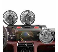 Ventilador De Automóvil De Cabezales - Circulador De Aire De Enfriamiento Automático USB 12V 24V, Enfriador Portátil De Doble Velocidad | Ventilador Eléctrico para SUV, Camión, Furgoneta, RV, Bar