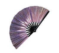 Ventilador de baile | Ventilador reflectante de mano - Efecto holográfico de fantasía, accesorios de rendimiento para festivales de música, carnaval, trajes de