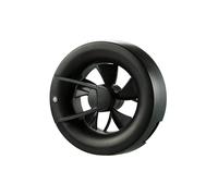 Ventilador De Baño Ahorra Energía Arc Negro NW 125mm Con Temporizador Y Sensor