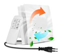 Ventilador de baño de 100 mm con mando a distancia, bidireccional, 3 velocidades, funcionamiento silencioso de 30 dB, ventilador de pared con cable de alimentación de 1,5 m para cocina, baño