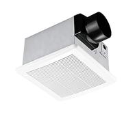 Ventilador de baño silencioso 90 CFM y 1,5 sones for montaje en techo, con potente movimiento aire Comercial