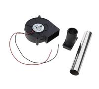 Ventilador de barbacoa al aire libre para camping, cocina, parrilla, soplador de aire con conducto de aire de 28 mm CC 12 V 6500 RPM 9733 97 x 97 x 33 mm, ventilador de estufa de leña, ventilador