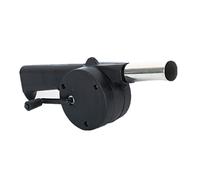 Ventilador de barbacoa con manivela, soplador de carbón portátil con mango manual, herramienta de cocina para barbacoa
