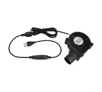 Ventilador de barbacoa de 12 V, soplador de aire de carbón para cocinar a la parrilla al aire libre, accesorio portátil de plástico negro para barbacoa para camping y uso en chimenea