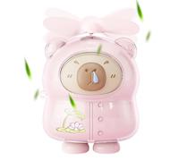 Ventilador de bolsillo,Ventilador Personal Lindo Capybara | Silenciador USB Recargable para Camping Viaje Oficina Tienda