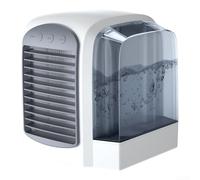 Ventilador de CA portátil con tecnología avanzada de refrigeración de niebla de hielo, 3 velocidades de viento variables y tanque de agua de 380 ml para un rendimiento de refrigeración duradero