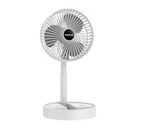 Ventilador de cabecera recargable por USB | eléctrico inalámbrico telescópico recargable para habitación para mesita de noche/escritorio de oficina/mesa de sala de estar | Ventilador de mesa silencios