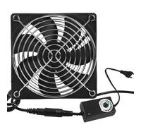 Ventilador de caja de PC de 120 mm con control de velocidad - doble rodamiento de bola, silencioso de 220 V para computadora portátil, TV, radio, enrutador