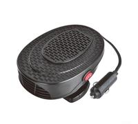 Ventilador de calentador de coche, 150 W 12 V, calentador de vehículo portátil, 2 en 1, soplador de aire frío y caliente para parabrisas antivaho de ventana de automóvil (negro)