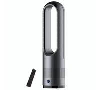 Ventilador de calentador sin buque con control remoto, calentador de espacio de torre de 1400W, circulador de aire oscilante de 80 ° para enfriamiento y calefacción, temporizador de 8 horas,
