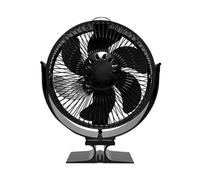 Ventilador de calor de arranque, ventilador de estufa alimentado por calor con cubierta protectora, disfruta de una herramienta espacial cómoda y de bajo consumo