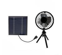 Ventilador de camping ligero con USB y energía solar para entusiastas del aire libre y viajeros