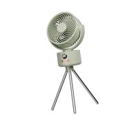 Ventilador de camping portátil con alimentación USB, batería de 3600 mAh, pantalla digital, base de trípode, dispositivo de refrigeración para exteriores, interior, ventilador portátil con USB