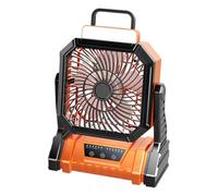 Ventilador de Camping, Ventilador de Camping Personal Compacto, Con Función Linterna 5400mAh 4 Soportes Flujo de Aire Ajustable Para Viajes Interiores Al Aire Libre