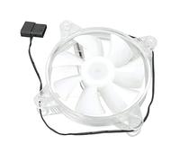 Ventilador de Carcasa RGB, Ventilador de Chasis Efecto de Iluminación RGB Rodamientos de Alto Rendimiento Diseño de 7 Aspas para Host de Escritorio