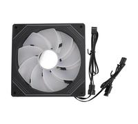 Ventilador de Chasis ARGB 140mm Silencioso con Luz Sincronizada y Reducción de Ruido Negro para Enfriamiento Interno