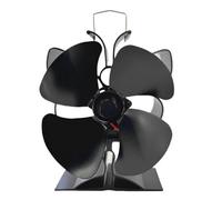 Ventilador de chimenea alimentado por calor con encendido automático, distribución eficiente de ventilación, construcción de aluminio permanente, acción silenciosa para calefacción del hogar, soplador