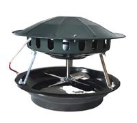Ventilador de chimenea - Evacuador de humo eficiente para chimenea y caldera, ventilador de ventilación de metal a prueba de polvo para casas de campo y bungalows