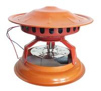 Ventilador de chimenea - Evacuador de humo para chimenea y caldera - Ventilador de ventilación de metal a prueba de polvo para hogares y bungalows - 80 W de potencia