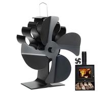 Ventilador de chimenea - Ventilador de estufa alimentado por calor - Ventiladores de estufa de leña termoeléctricos para estufas de leña, pellets, ahorro de energía y transferencia de calor efic