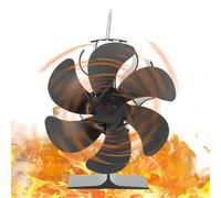 Ventilador de chimenea, Ventilador no eléctrico para estufa, Ventiladores de estufa de leña termoeléctricos para estufas de leña, pellets, ahorro de energía y transferencia de calor eficiente